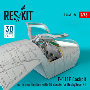 RESKIT RSU48-0176 F-111F COCKPIT EARLY MODIFICATION WITH 3D DECALS FOR HOBBYBOSS KIT 1/48 – imagen 2