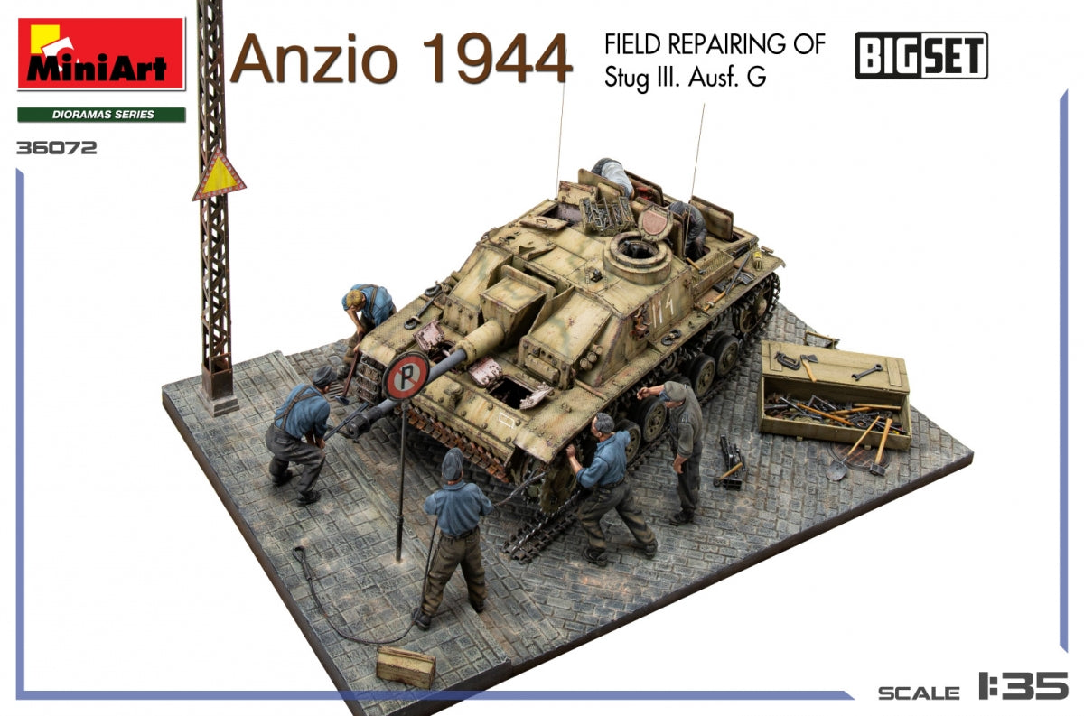 MiniArt 36072 Anzio 1944. Field Repairing of Stug III. Ausf. G. BIG SET 1/35 – imagen 8