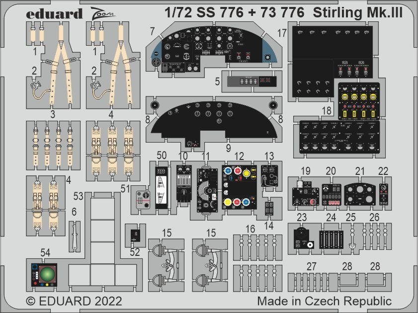 Eduard BIG72172 Stirling Mk. III ADVANCED ITALERI 1/72 – imagen 3