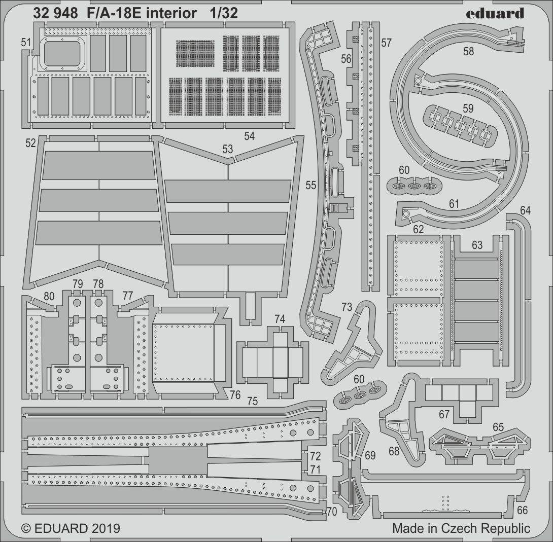 Intérieur Eduard 32948 F/ A-18E 1/32 REVELL – image 2