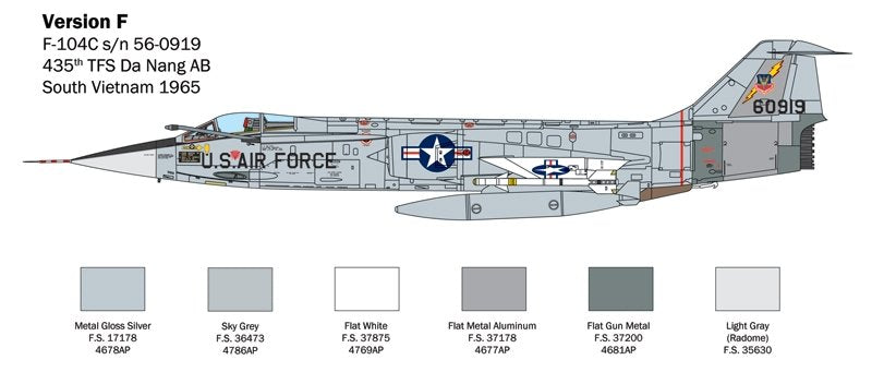 Italeri 2515 F-104 STARFIGHTER A/C 1/32 – imagen 3