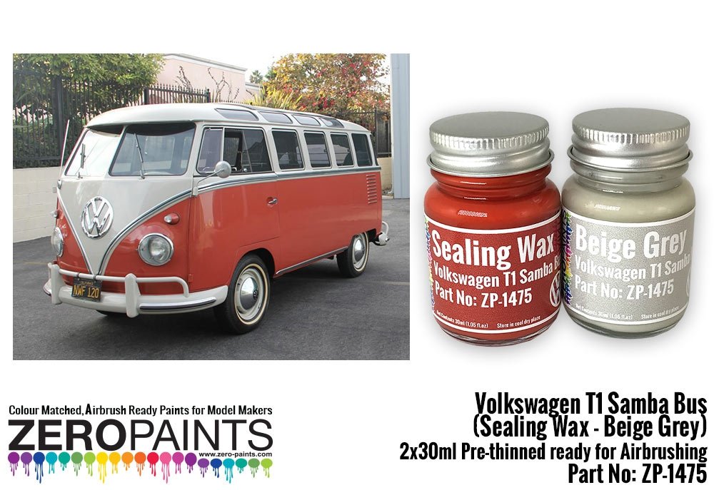 Zero Paints ZP-1475-1 Volkswagen T1 Samba Bus Sealing - Grey 2x30ml – immagine 2