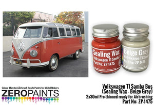 Zero Paints ZP-1475-1 Volkswagen T1 Samba Bus Sealing - Grey 2x30ml – immagine 2