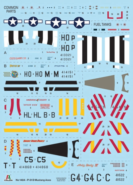 Italeri 1484 P-51D Mustang Aces 1/72 – zdjęcie 2