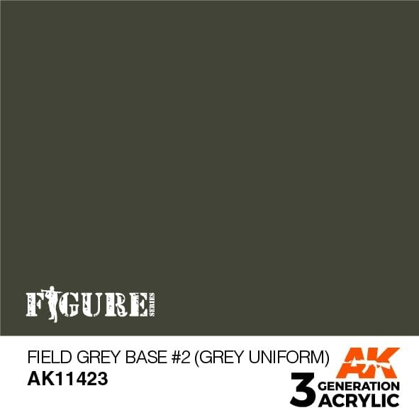 AK Interactive AK11423 Field Gray Base #2 (Grey Uniform) 17ml