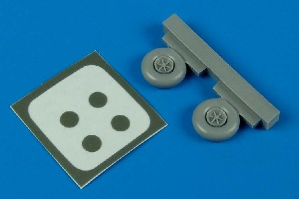 Aires 7212 Morane Saulnier MS406 wheel &amp; max 1/72 HASEGAWA