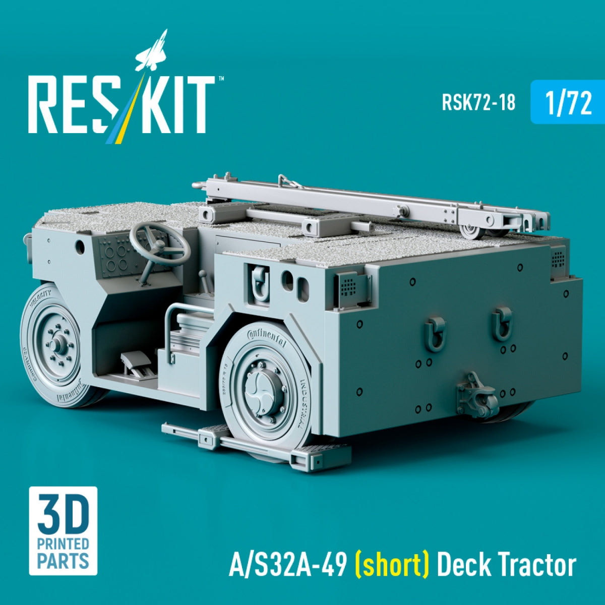RESKIT RSK72-0018 A/S32A-49 (short) Deck Tractor (3D Printed model kit) 1/72 – immagine 3