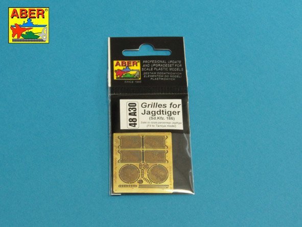 Aber 48A30 Grilles for Sd.Kfz.186 Jagdtiger 1/48 – Bild 3
