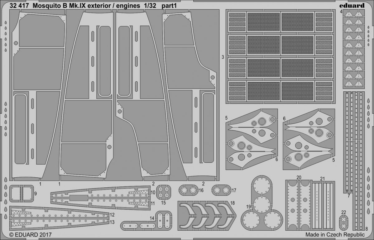 Eduard 32417 Mosquito B Mk. IX exterior / engines HK MODELS 1/32 – Bild 2