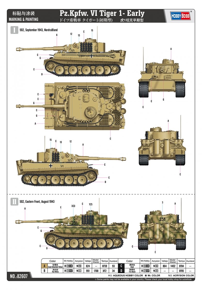 Hobby Boss 82607 Pz.Kpfw. VI Tiger 1 Early 1/16 – image 3