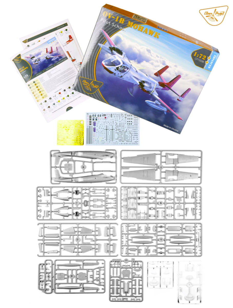Clear Prop! CP72038 OV-1B Mohawk &amp;quot;Pilot School&amp;quot; ADVANCED KIT 1/72 – imagen 9