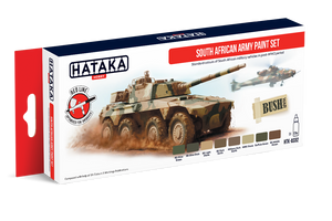 Kit de peinture Hataka HTK-AS92 pour l&amp;#39;armée sud-africaine (8 x 17 ml)