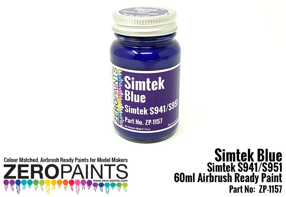 Zero Paints ZP-1157 Simtek F1 Blue Paint 60ml – zdjęcie 2