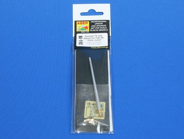 Aber 35L-019N German 75mm Barrel for Pak 40 - early model 1/35 – immagine 4