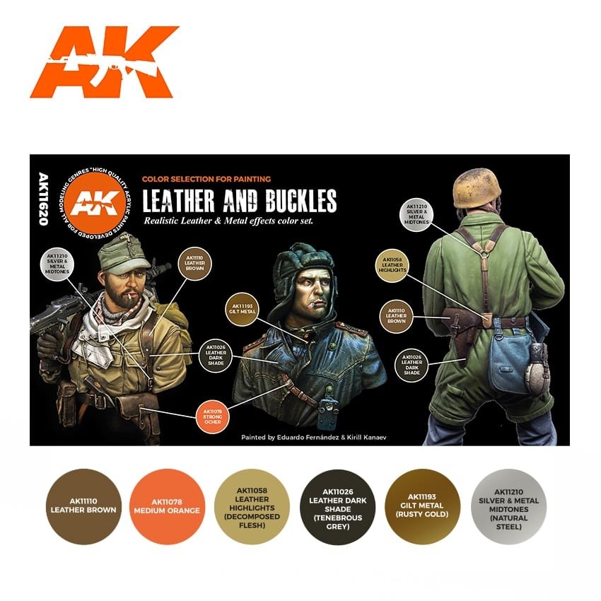 AK Interactive AK11620 LEATHER AND BUCKLES – image 2
