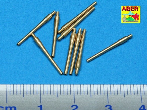Aber 1/700L-12 Set of 9 pcs 406 mm short barrels for ships: North Carolina, Washington 1/700 – imagen 2