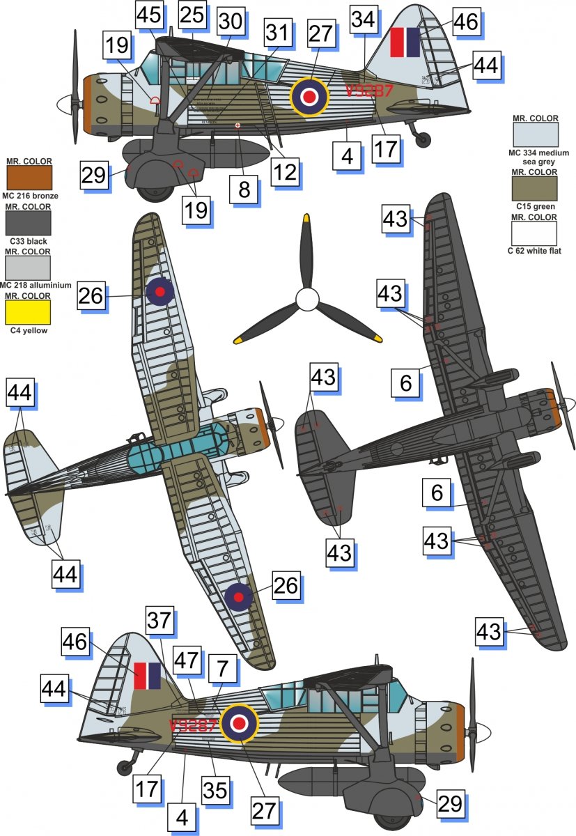 Dora Wings 72023 Westland Lysander Mk.III 1/72 – Bild 4