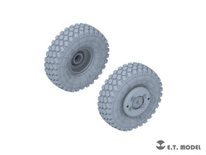 E.T. Model P35-126 Modern U.S. M1070 Truck Tractor Sagged Wheels for Hobby Boss kit 1/35 – immagine 2