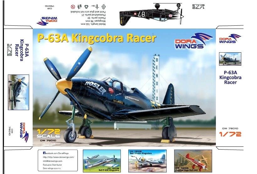 Dora Wings 72010 P-63A Kingcobra Racer 1/72 – zdjęcie 2
