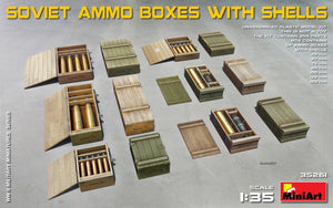 MiniArt 35261 SOVIET AMMO BOXES w/SHELLS 1/35