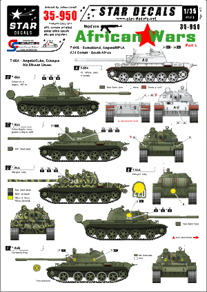 Star Decals 35-950 Guerres africaines modernes 1/35