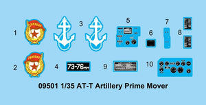 Moteur principal d&amp;#39;artillerie AT-T Trumpeter 09501, échelle 1/35 – image 4