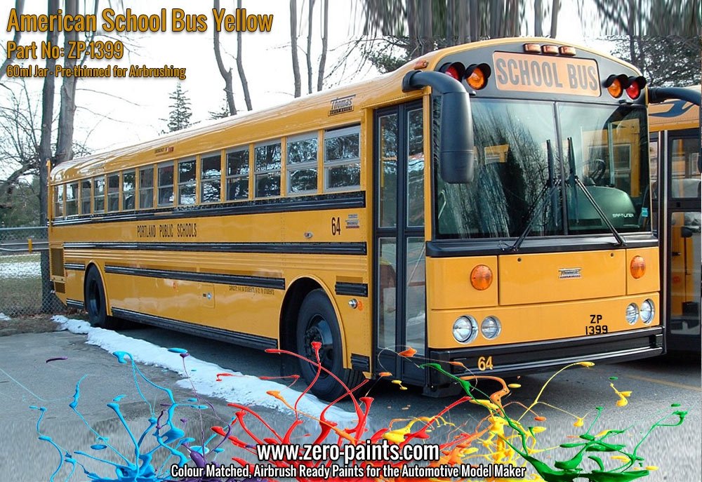 Zero Paints ZP-1399 American School Bus Yellow Paint 60ml – imagen 3