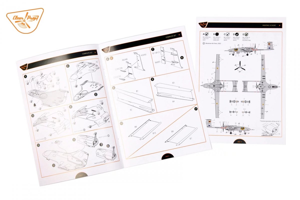 Clear Prop! CP4812 TB.2 UAV in Polish Service STARTER KIT 1/48 – immagine 13