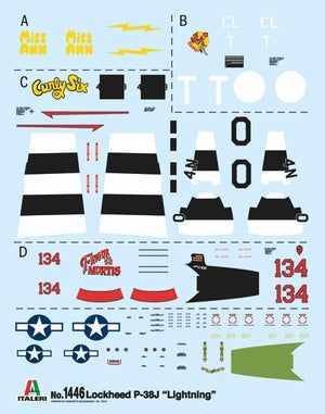 Italeri 1446 P-38J Lightning 1/72 – immagine 2