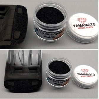 Poudre de flocage noire Yamamoto YMPF001  – image 2