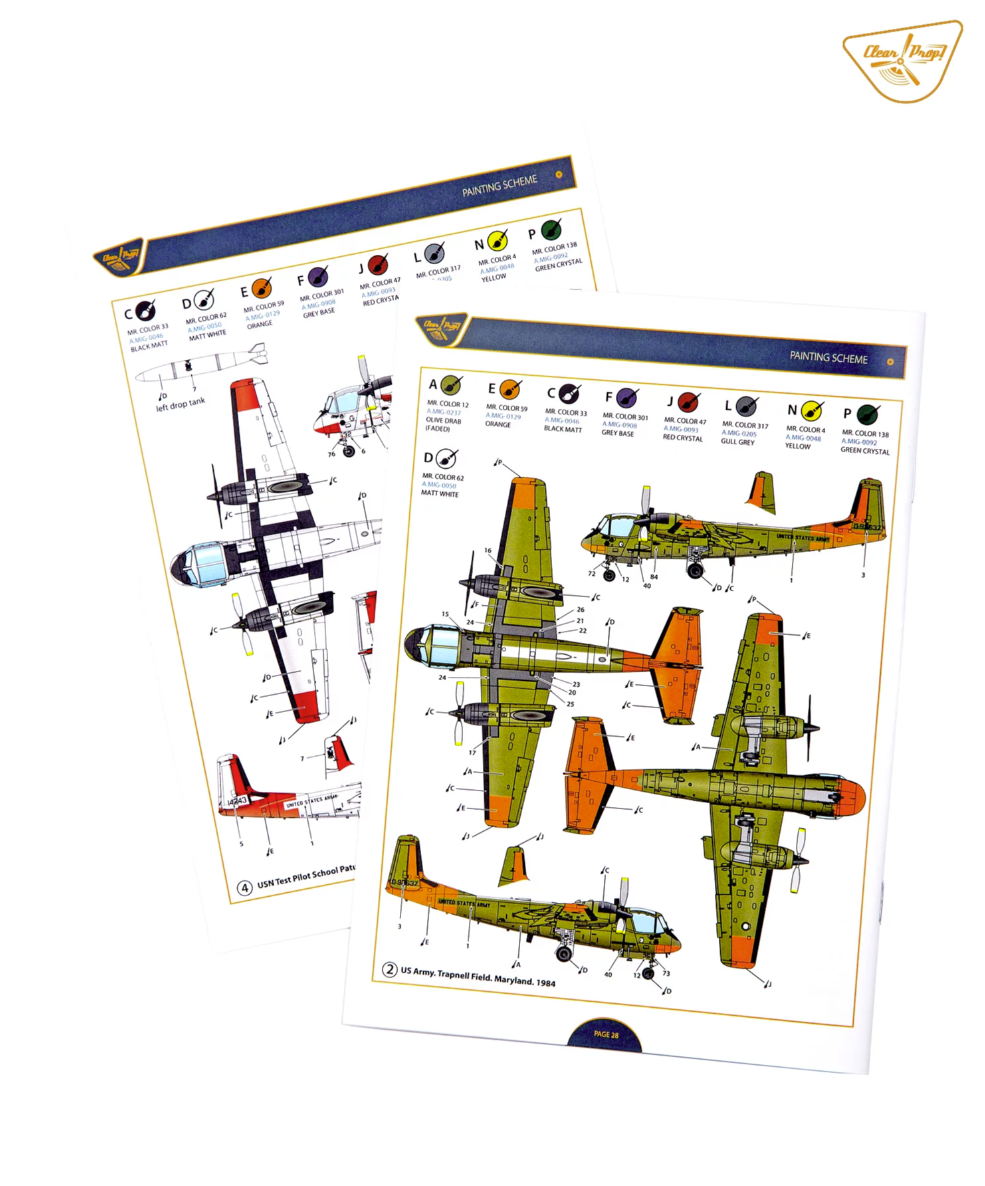 Clear Prop! CP72038 OV-1B Mohawk &amp;quot;Pilot School&amp;quot; ADVANCED KIT 1/72 – imagen 31