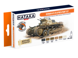 Hataka HTK-CS90 ORANGE LINE – German AFV in Africa paint set 6x17ml