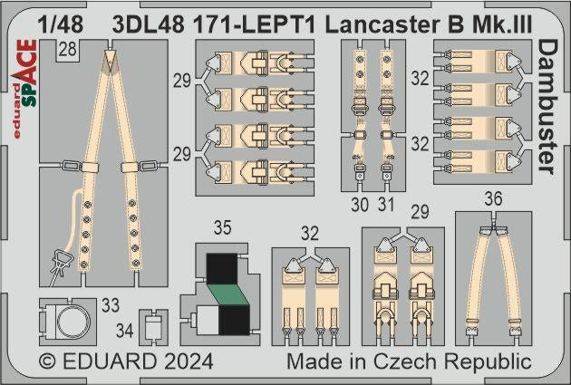 Eduard 3DL48171 Lancaster B Mk. III Dambuster SPACE HONG KONG MODELS 1/48 – zdjęcie 4