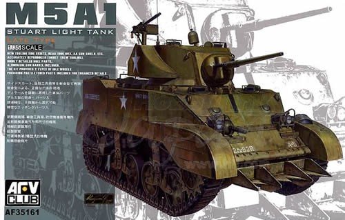 AFV Club 35161 Char léger américain M5A1 Stuart (Version tardive) (1/35)