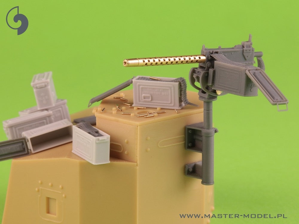 Master GM-35-087 Browning M1919 A4 .30 cal (7,62mm) - z uchwytem plot. M20 (używany np. na M3 Stuart) lub z kołyską D7431 (np. M3 Scout Car) 1/35 – Bild 4