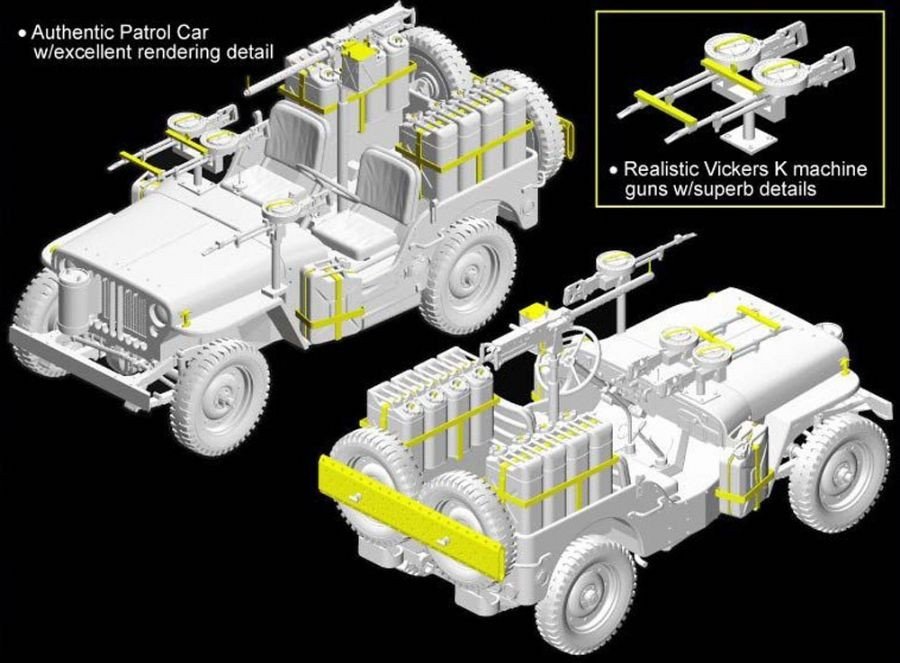 Dragon 6745 SAS 1/4-Ton 4x4 Patrol Car 1/35 – imagen 2