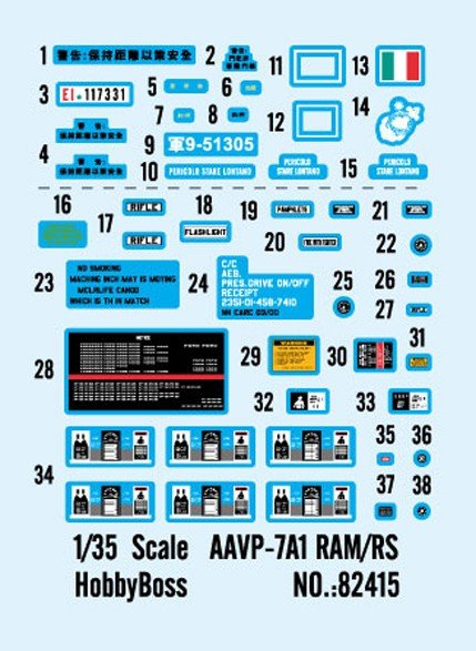 Hobby Boss 82415 AAVP-7A1 RAM/RS 1/35 – imagen 4