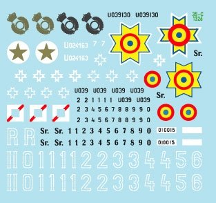 Star Decals 35-C1326 Axis Tank Mix # 8. Romanian Skoda R-2 LT vz. 35. 1/35 – imagen 3