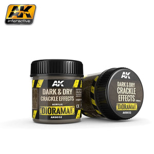 AK Interactive AK8032 Dark &amp;amp; Dry Crackle Effects 100ML