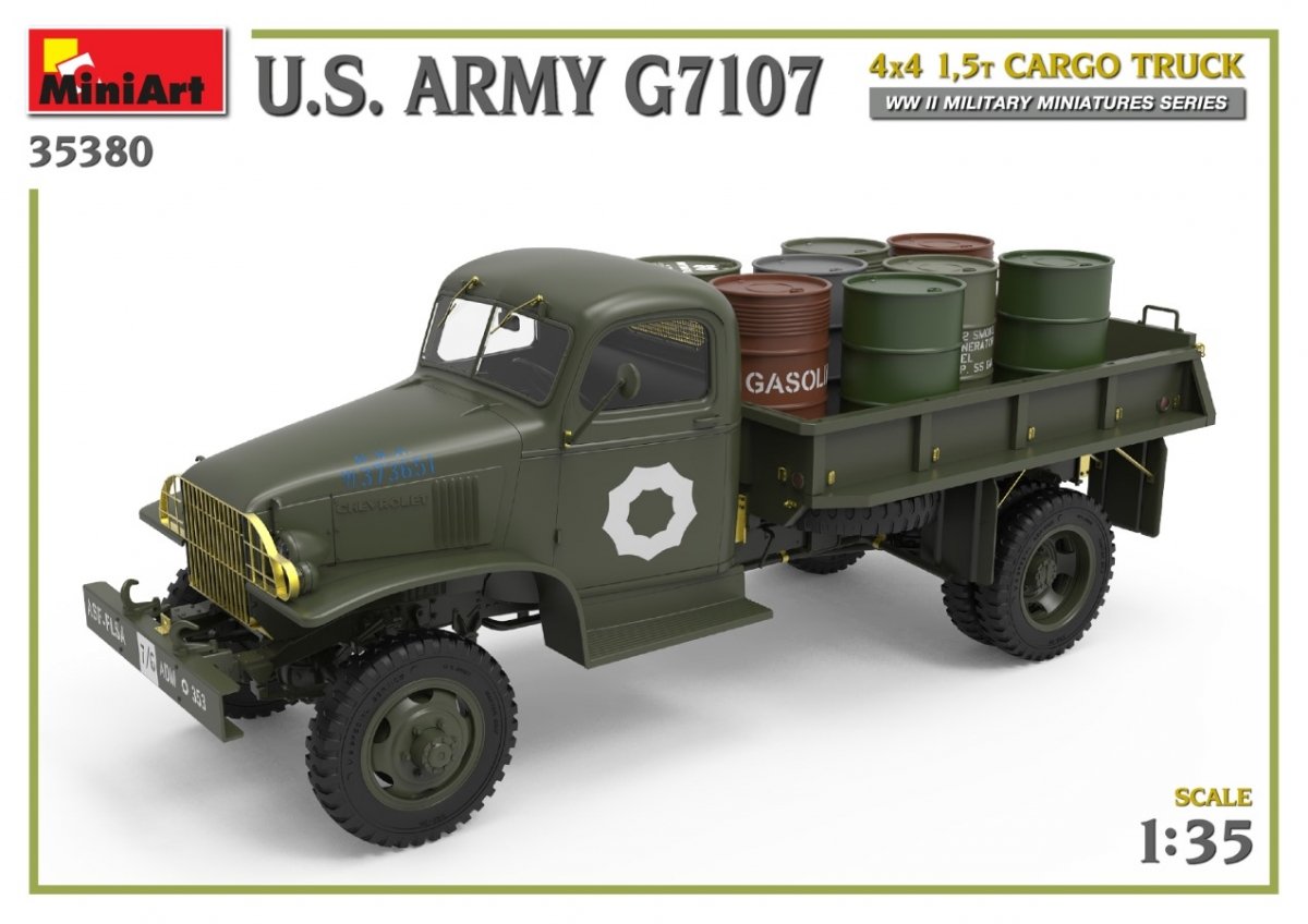 MiniArt 35380 U.S. ARMY G7107 4X4 1,5t CARGO TRUCK 1/35 – imagen 5