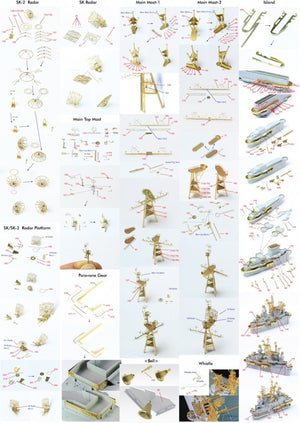 Pontos 35006F1 USS CV-9 Essex 1943 Detail Up Set 1/350 – imagen 2