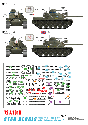 Star Decals 72-A1018 M48A3 Late model 1/72 – zdjęcie 2