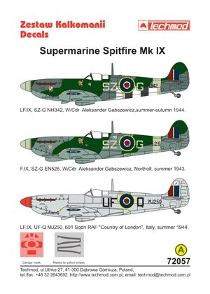 Techmod 72057 - Supermarine Spitfire IX 1/72 – zdjęcie 2