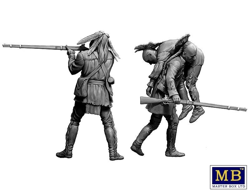 Master Box 35210 Wounded brother. Indian Wars series, XVIII century. Kit No. 2 1/35 – Bild 5