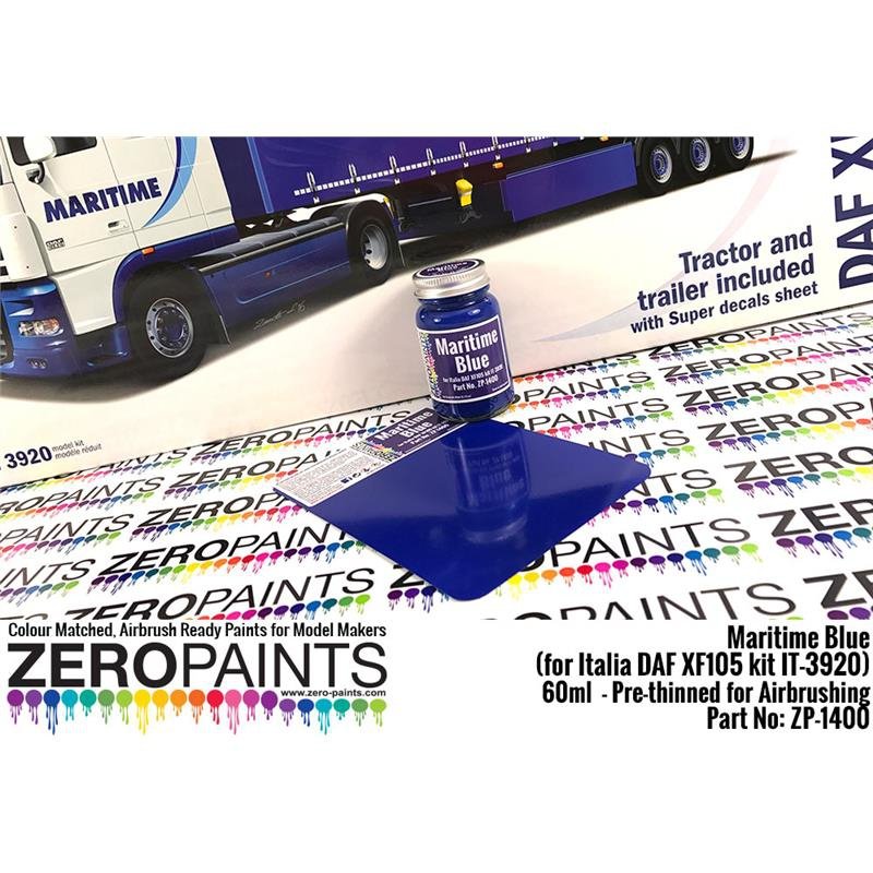 Peinture Zero Paints ZP-1400 Bleu maritime Italie Kit DAF XF105 IT-3920