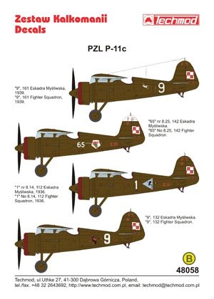 Techmod 48058 - PZL P.11c 1/48 – immagine 2