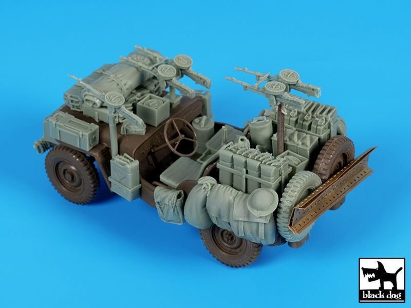 Ensemble d&amp;#39;accessoires Black Dog T35224 pour Jeep SAS britannique en Afrique, échelle 1/35 – image 2