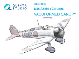 Quinta Studio QC48006 A5M4 vacuumed clear canopy (All kits) 1/48