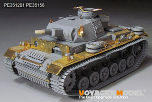 Voyager Model PE351261 WWII German Pz.KPfw.III Ausf.N early version upgrade set basic For DRAGON 6606 1/35 – Bild 3