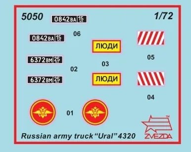 Zvezda 5050 Ural-4320 1/72 – zdjęcie 2